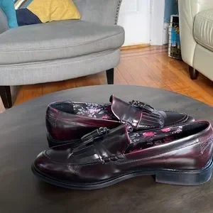 Twisted Tailor Tassel Loafers Leather Tassel Loafers - Black | Charles Tyrwhitt US main image 4